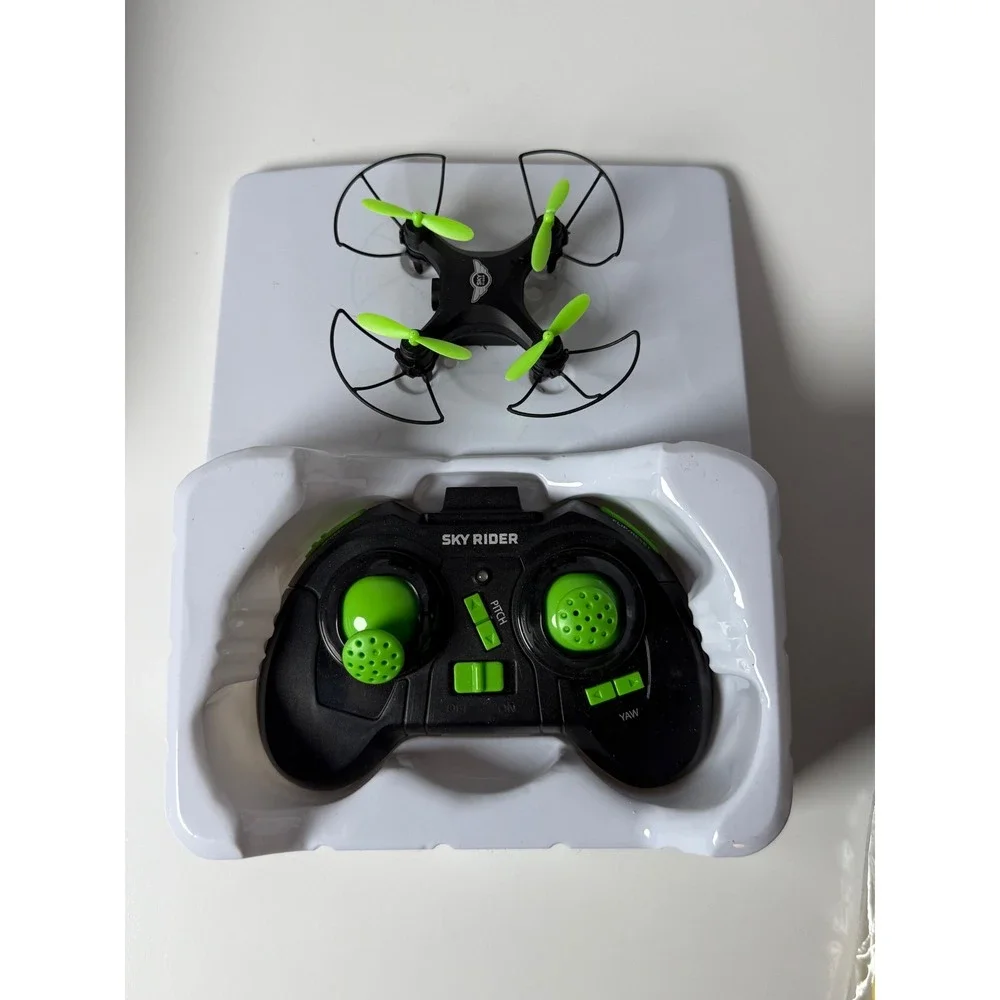 Sky Rider Mini Glow Pro Quadcopter Drone Wi-Fi Camera DRW417B Black Green